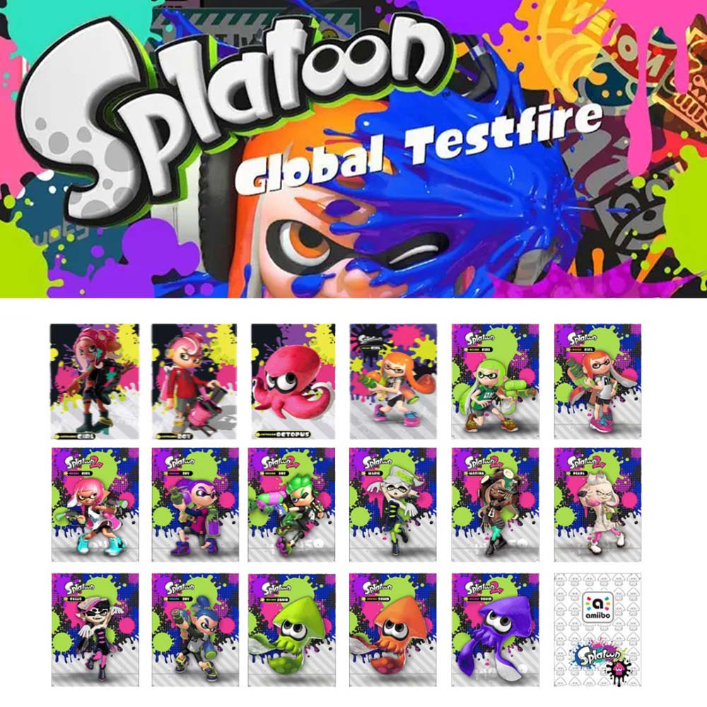 17PCS Splatoon amiibo card jet amiibo Splatoon Amiibo linkage card 1-3  universal | Shopee Philippines