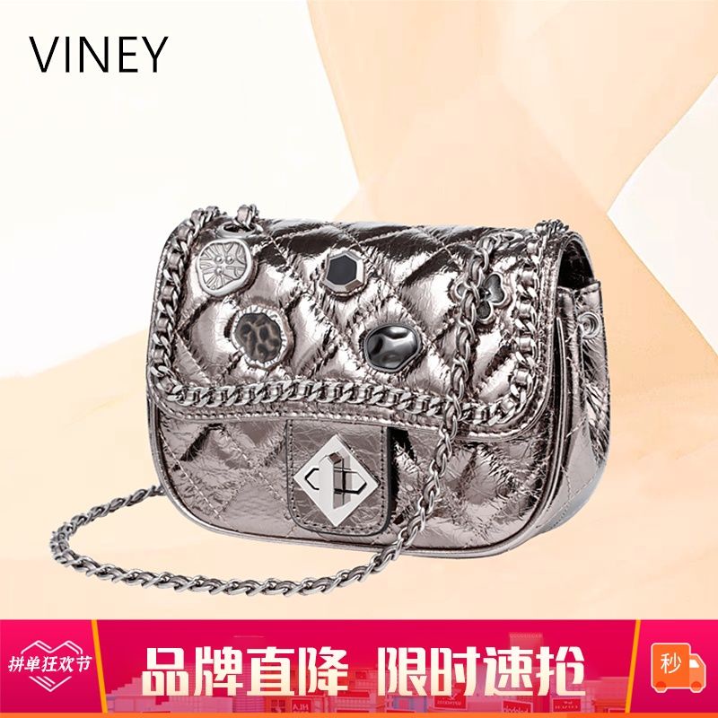 Messenger Bag Viney Genuine Leather Female Bag Shopee