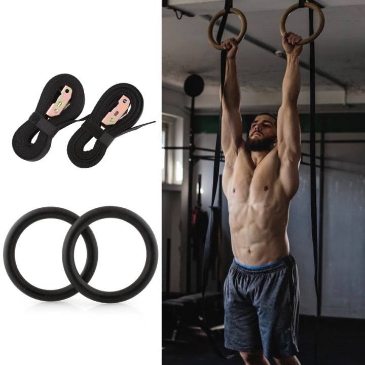 Wooden Gym Rings Crossfit Calisthenics