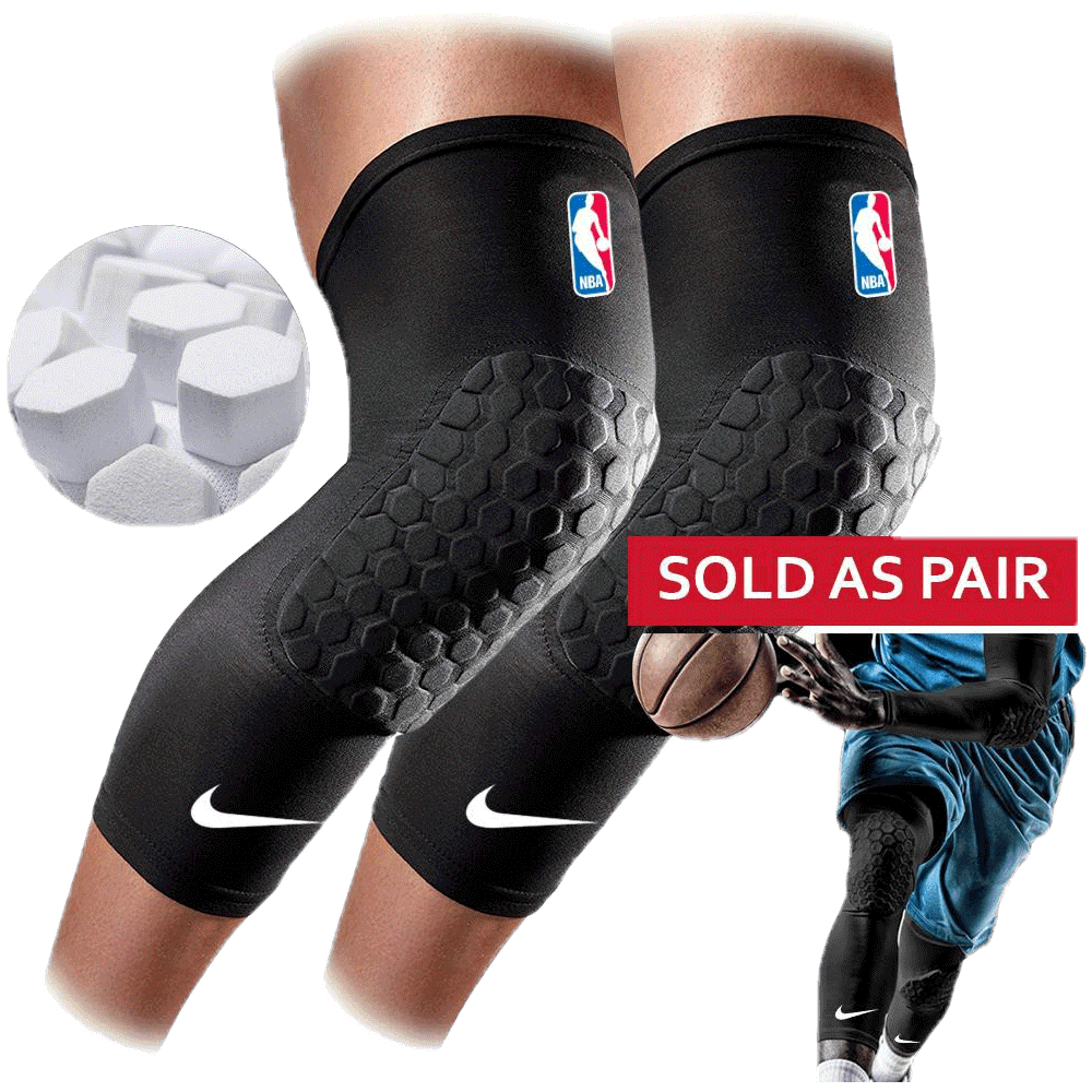 Black Basketball Kneepads compression Honeycomb Knee Pads Leg kneepad ...