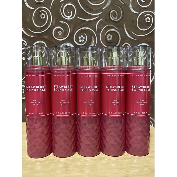 COD Bath & Body Works Strawberry Pound Cake Mist | Shopee Philippines