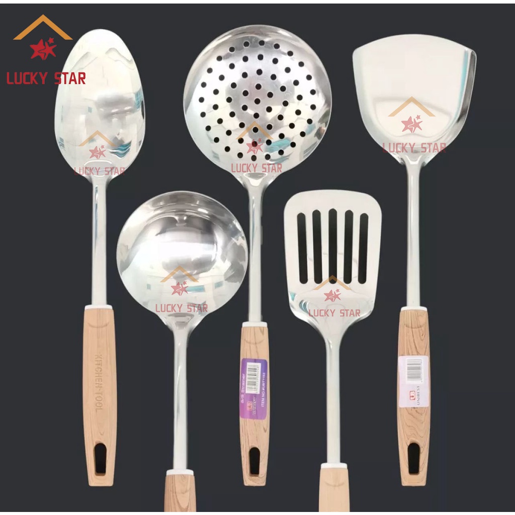 Unibest Cooking Utensil Ladle Stainless Sandok Rice Spoon Sansi Soup