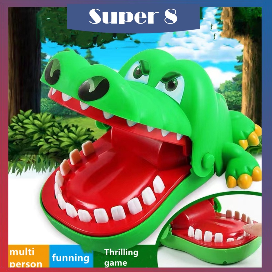 SUPER8 Crocodile Toy Crocodile Dentist Mouth Dentist Bite Finger Game