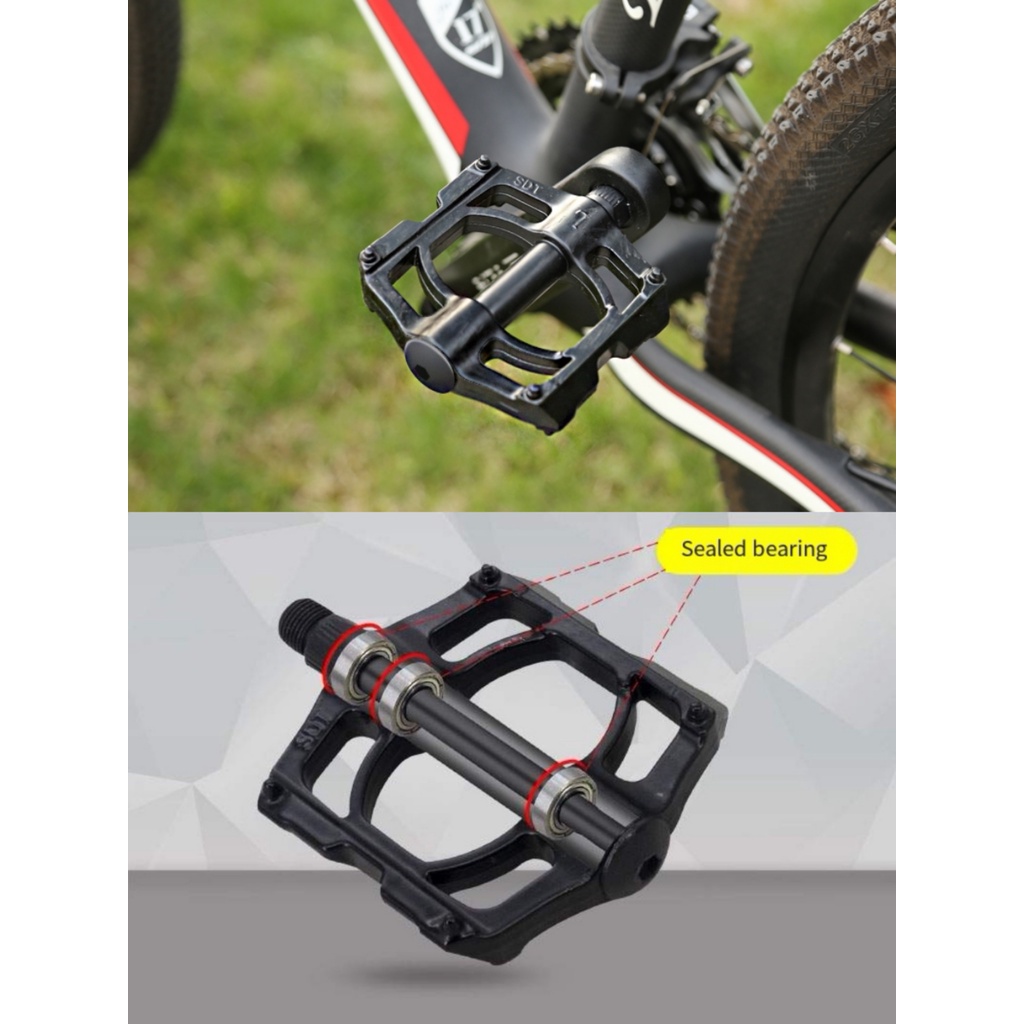 Aluminum 1pair Double seal bearing pedal high embellish pedal MTB RB