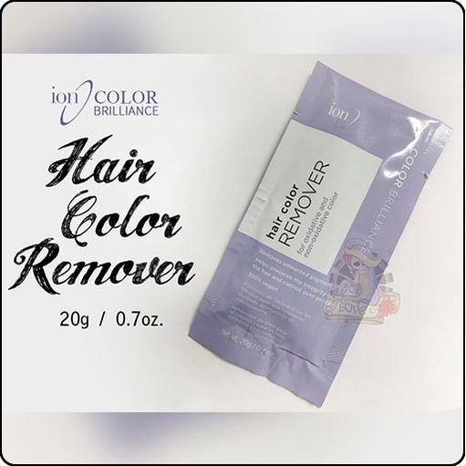 Ion hair clearance color remover