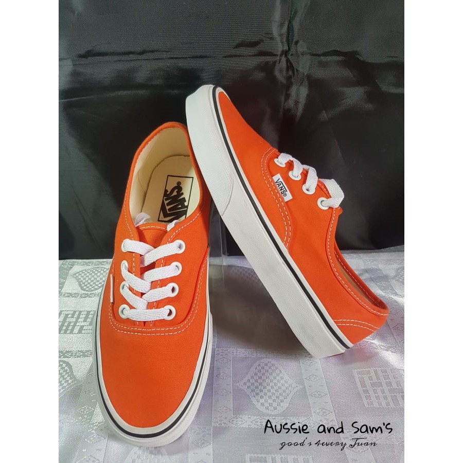 Orange vans hotsell shoes womens