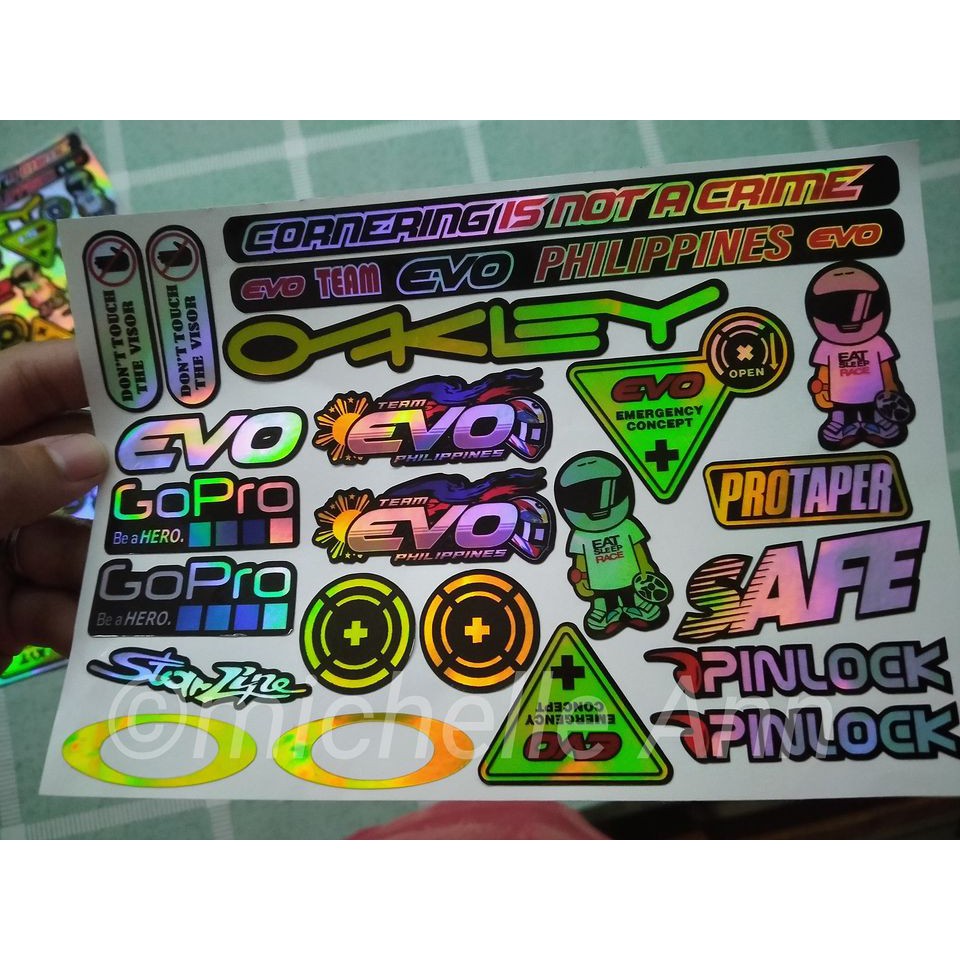 EVO Visor Vinyl Waterproof Sticker | Shopee Philippines