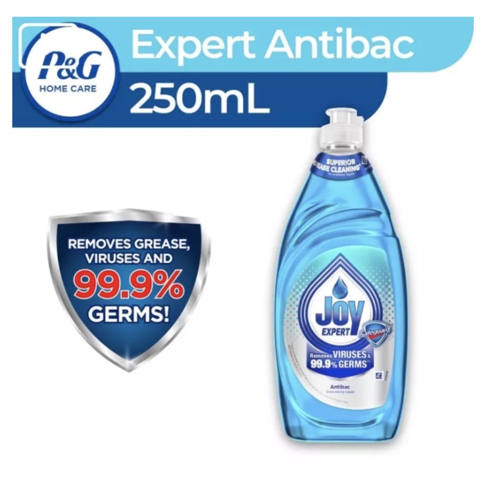 Joy Expert Antibacterial Concentrate Dishwashing Liquid Safeguard 250ml