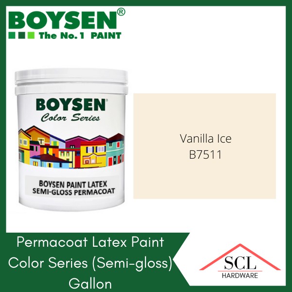 BOYSEN Permacoat Semi-Gloss Acrylic Latex Paint 4L (For Concrete ...