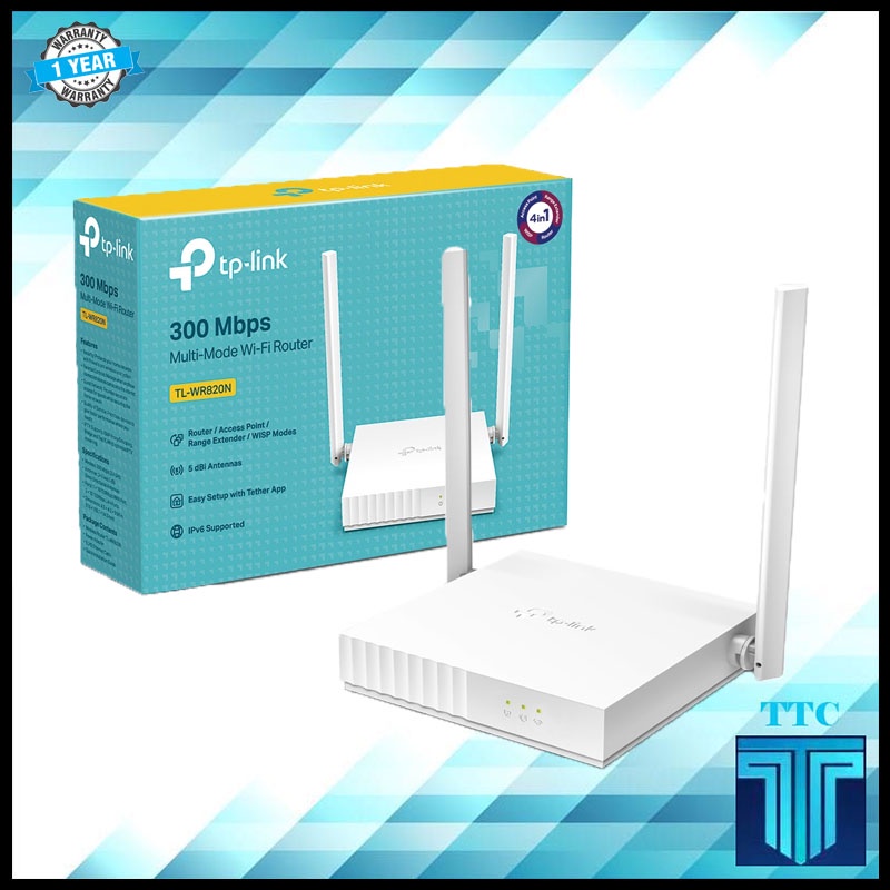 Tp Link Tl Wr820n 300 Mbps Multi Mode Wi Fi Router Sl8 Shopee Philippines 6384