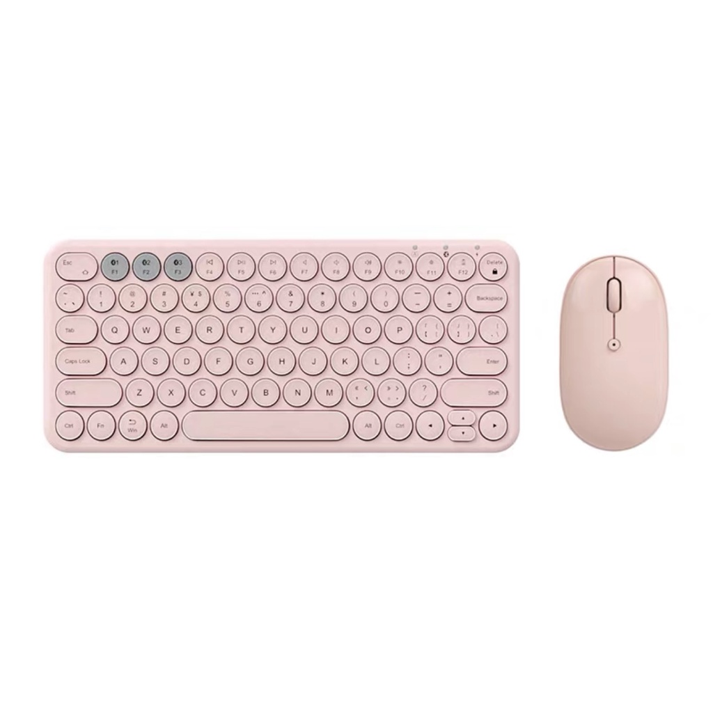 BOW mini Rechargeable protable wireless Bluetooth cute pink keyboard ...