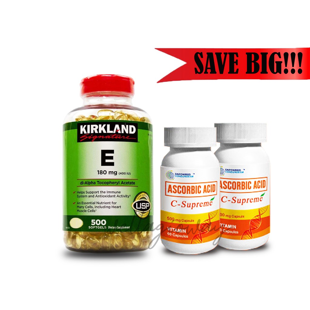 Vitamins SnR/Landers Vitamin E [Expiration Yr 2024/2026] and CSupreme