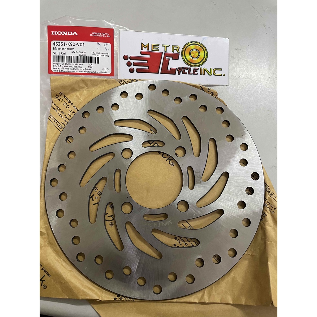 Honda Genuine Front Rotor Disk 45251K90V01 for Wave 110R/XRM125 Fi ...