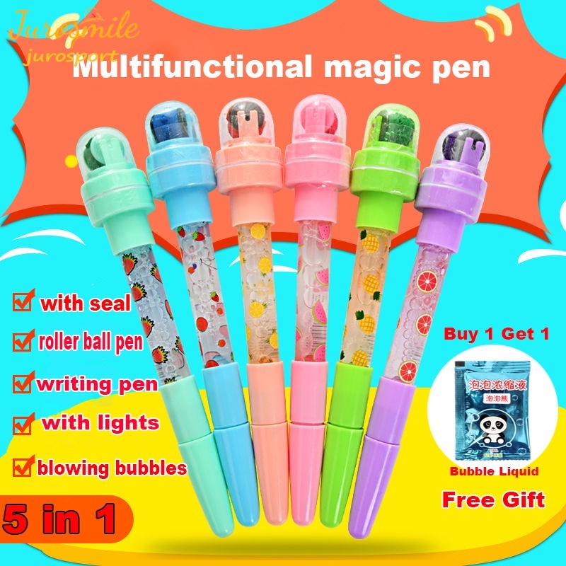 5 in 1 Bubble Pen, 5 in 1 Multifunctional Bubble Roller Stamp, Unboxing  Video