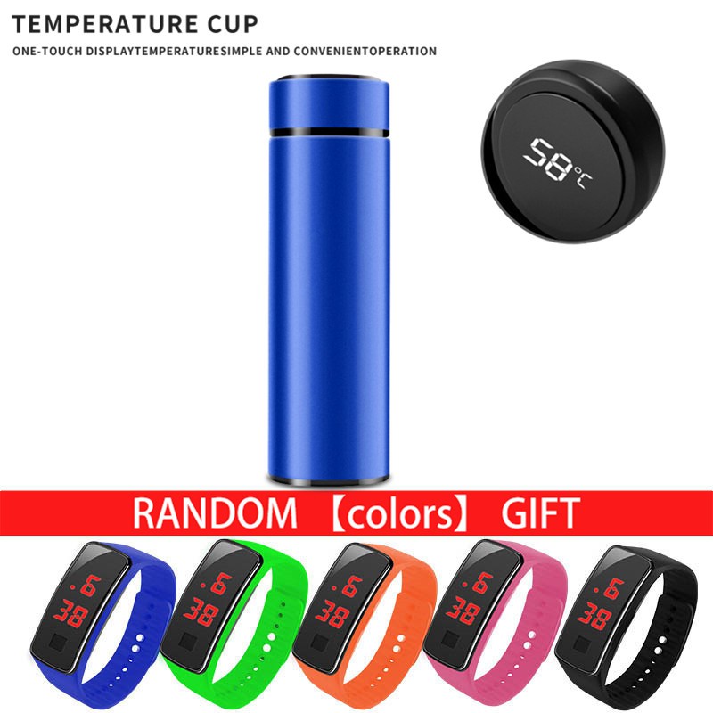 COD 500ML Intelligent temperature measuring thermos tumbler business ...