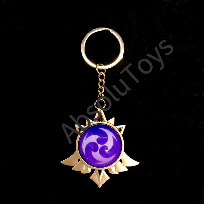 Anime Genshin Impact Keychain Mondstadt Vision Style Eye of God Acrylic ...