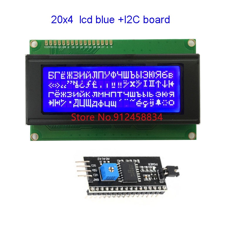 2004 20x4 I2C Russian cyrillic Font LCD display Module plastic free ...