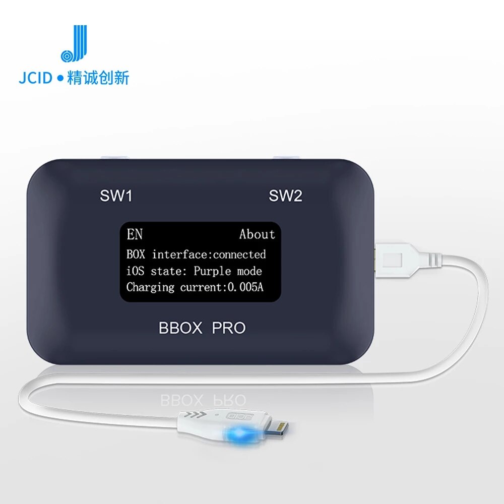 JC B-BOX Pro DFU Box Window DCSD Cable For IOS A7-A11 One Key Purple ...