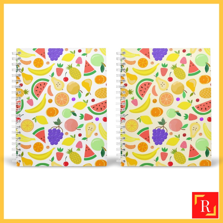 Spiral Notebook/Double Ring Notebook-(A4/A5 | Line/Blank | 80gsm)-Fruit ...