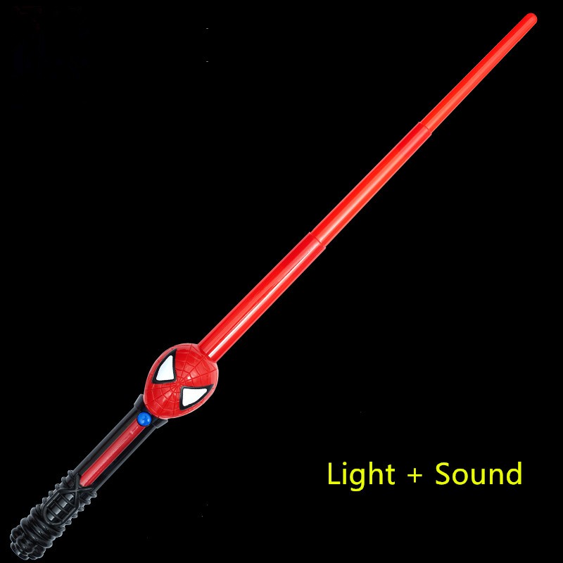 Movie Superhero Toys LED Sound Light Spider Man Shield Sword Glove ...