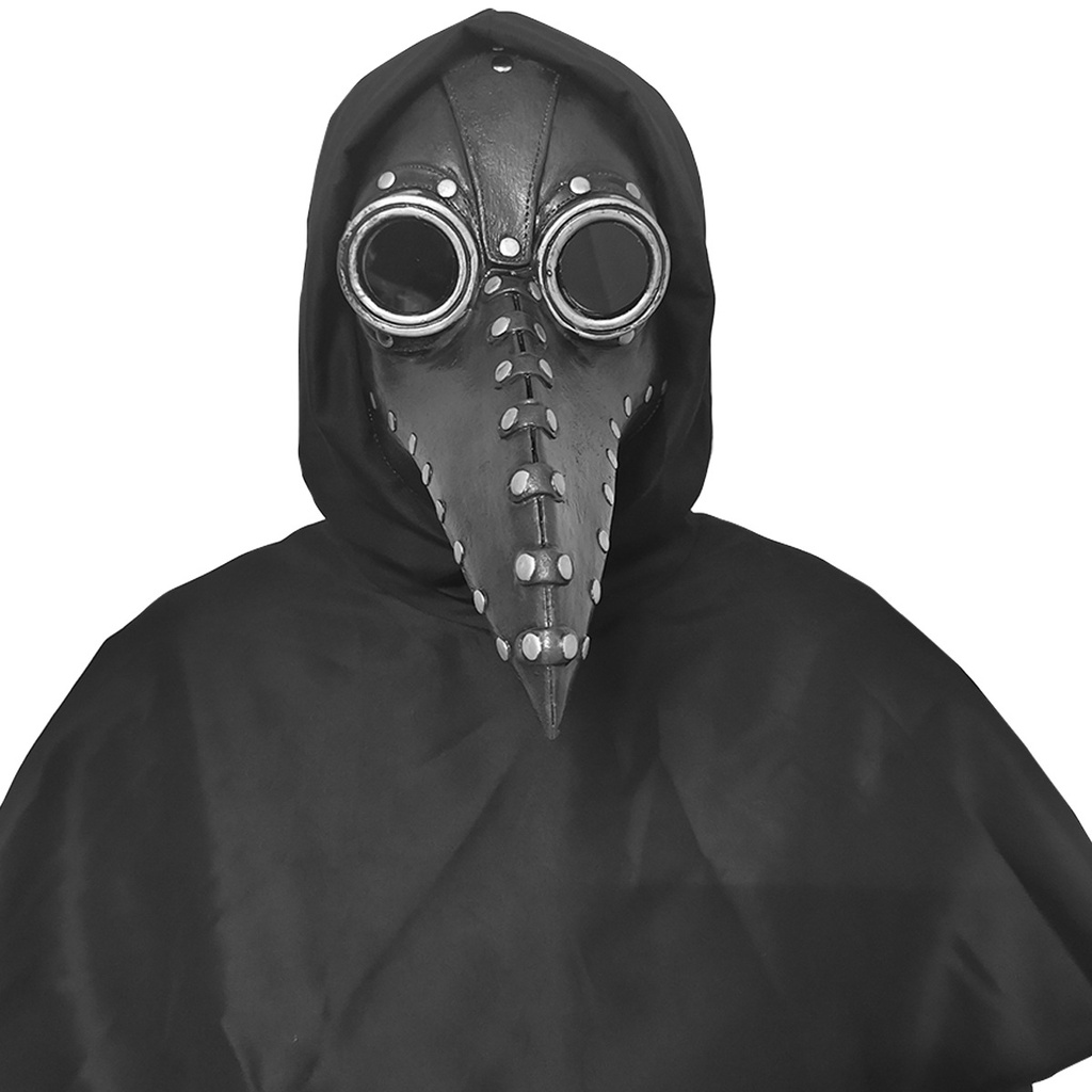 Halloween Plague Doctor Bird Mask Long Nose Beak Cosplay Steampunk ...
