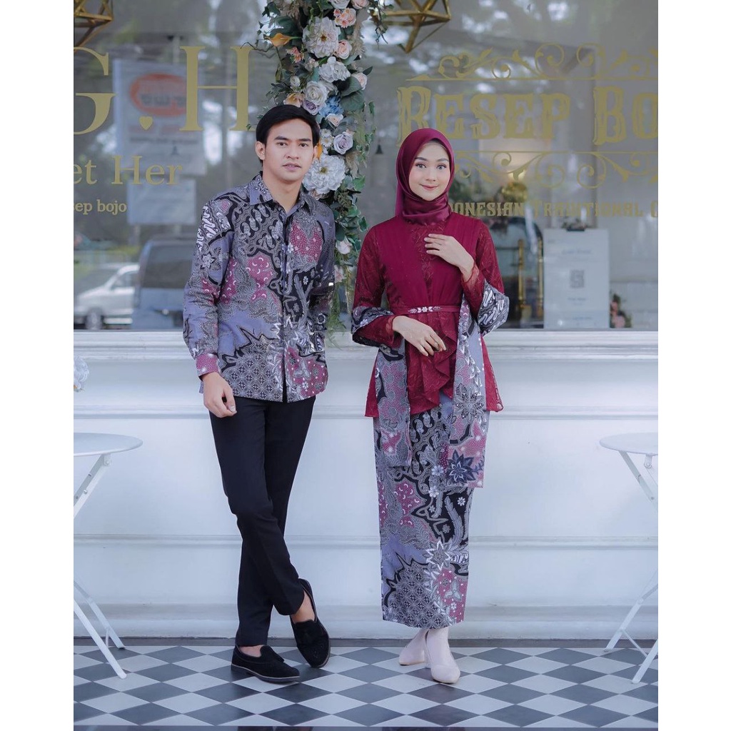 KATUN Kebaya COUPLE SEMI Frencis Cotton Javanese Blouse SEMI FRANCE ...