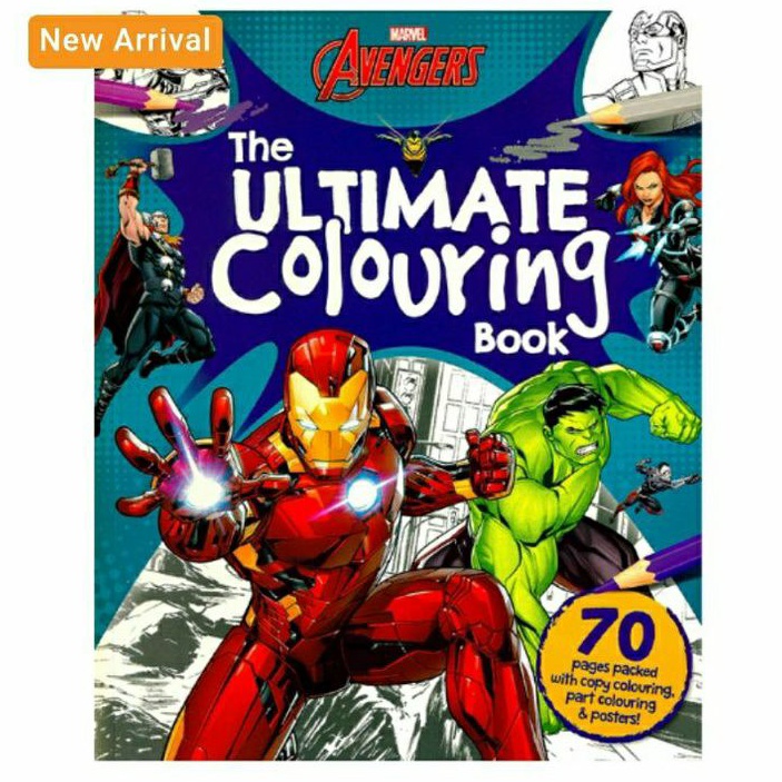 MARVEL THE ULTIMATE COLOURING BOOK | Shopee Philippines