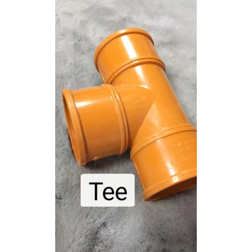 Pvc Orange Sanitary Fittings Wye Tee Reducer Shopee Philippines