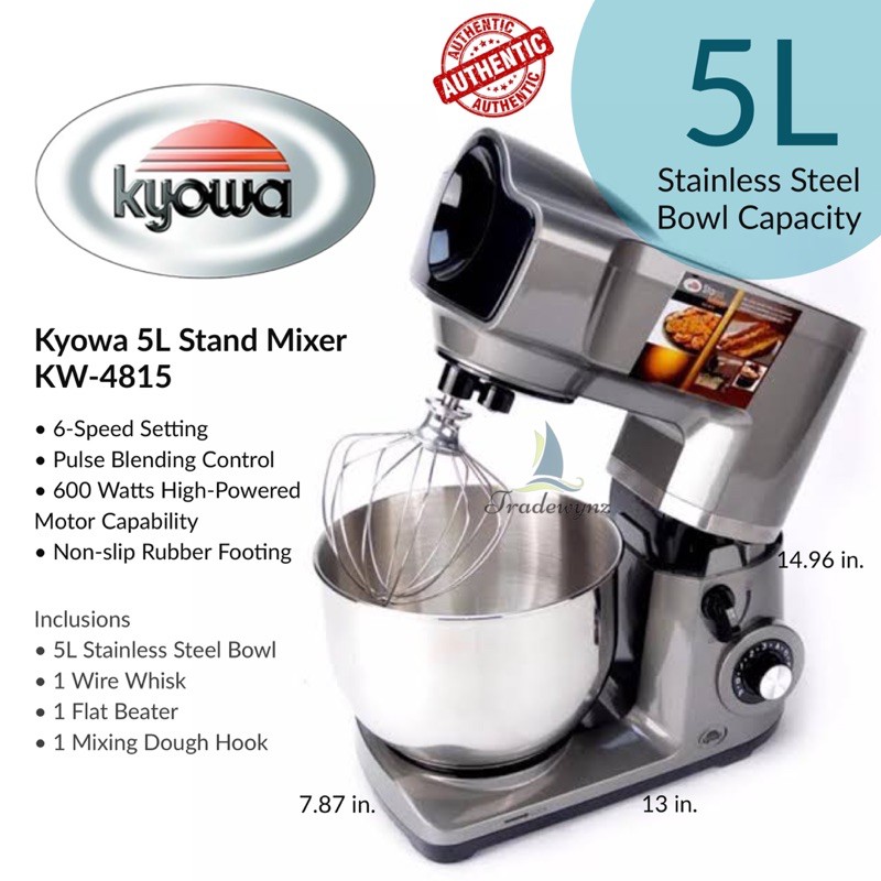 Kyowa Heavy Duty 6Speed 5Liter Stand Mixer KW4815 Shopee Philippines