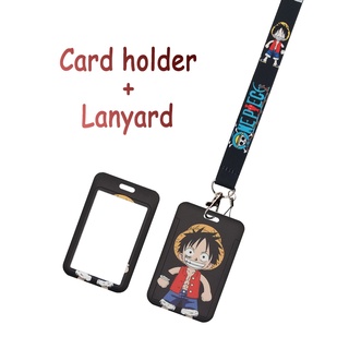One Piece Anime Series Monkey D. Luffy Themed Lanyard With ID Badge Holder