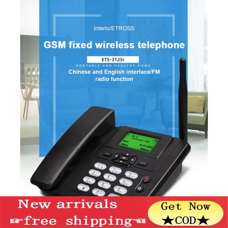 fast shipping （In stock）GSM Fixed Landline Wireless Phone (Single Sim) Dual Frequency GSM 900/