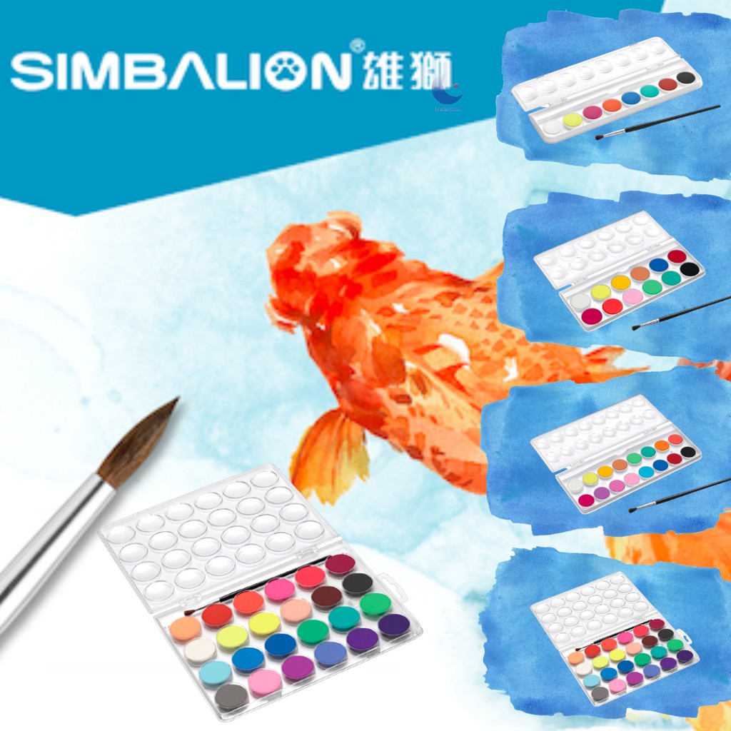 Simbalion Watercolor Cakes | Arts & Crafts | Shopee Philippines