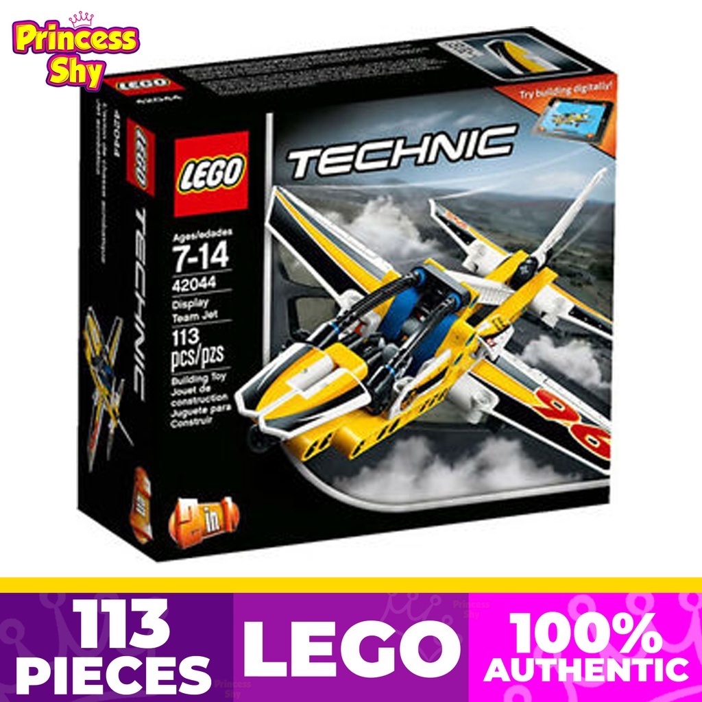 LEGO Technic 2in1 Display Team Jet 42044 Building Toy 113pcs | Shopee ...