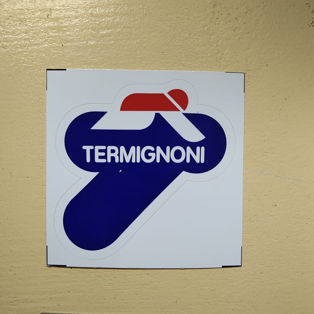 TERMIGNONI PRINTED STICKER FOR MOTORCYCLE MUFFLER DIGITAL PRINT STICKER ...