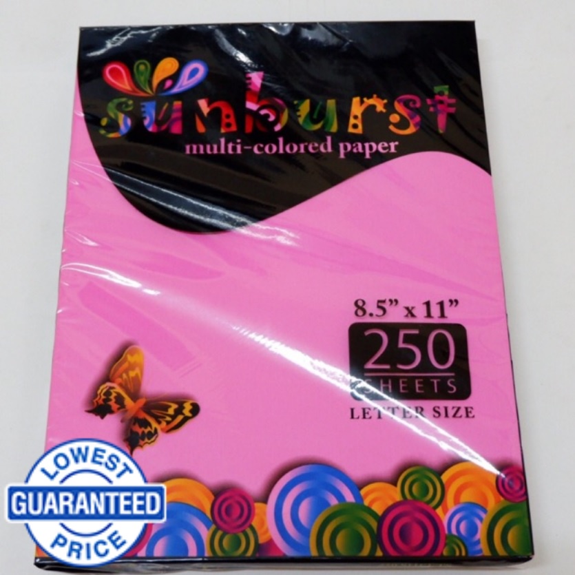 Sunburst Colored Paper Assorted short | Shopee Philippines