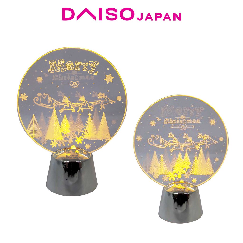Daiso Acrylic LED Merry Christmas Light Shopee Philippines