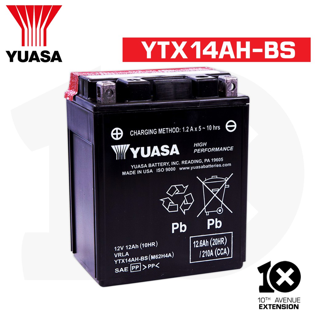 YTX14AH-BS - Yuasa Battery, Inc.