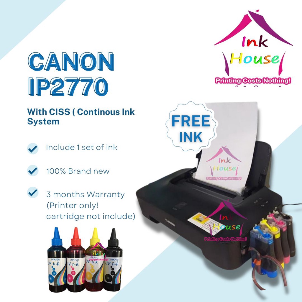 canon printer pixma ip2770 ink