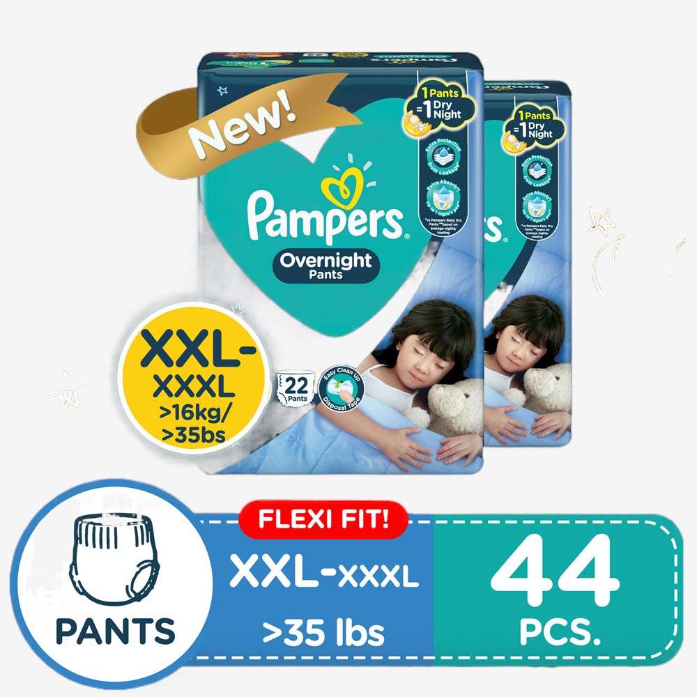 Pampers Overnight Diaper Pants Value Pack XXL 22 x 2 packs (44 diapers