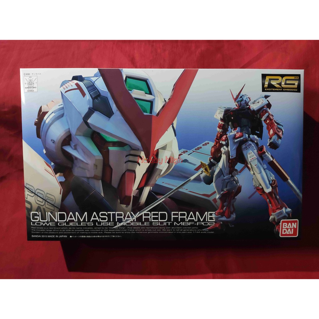 Bandai Real Grade 1/144 Scale MBF-P02 Gundam Astray Red Frame | Shopee ...