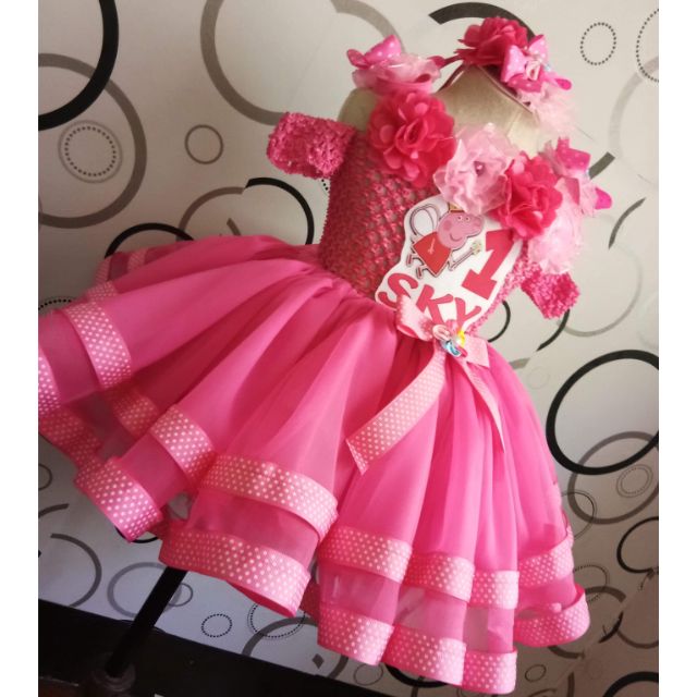 Peppa pig first outlet birthday outfit