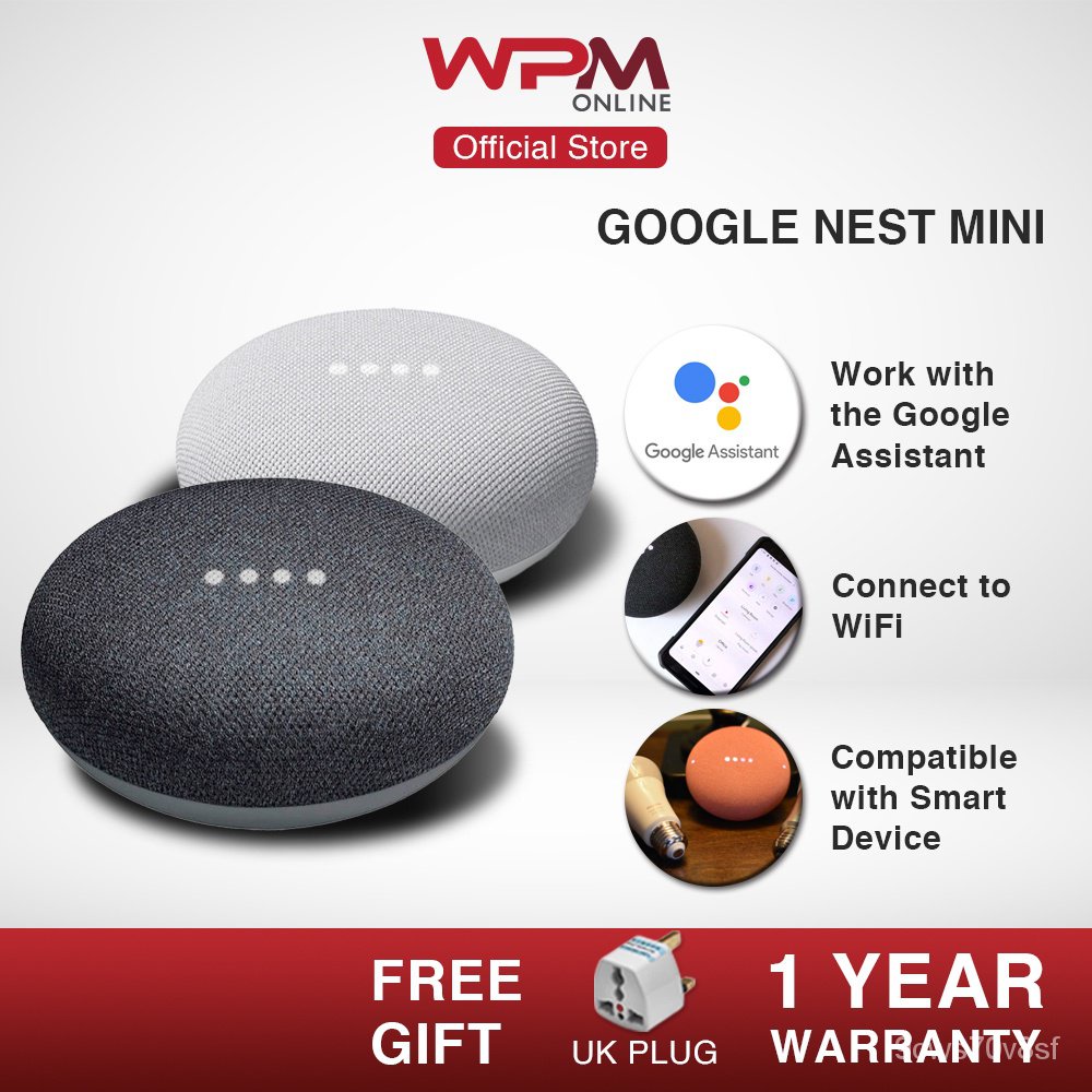 Google Nest Mini Smart Home Speaker Google Assistant Supported