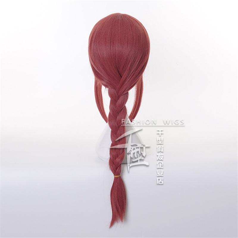 Makima Cosplay Wig Anime Chainsaw Man Cosplay Long Pink Braided ...