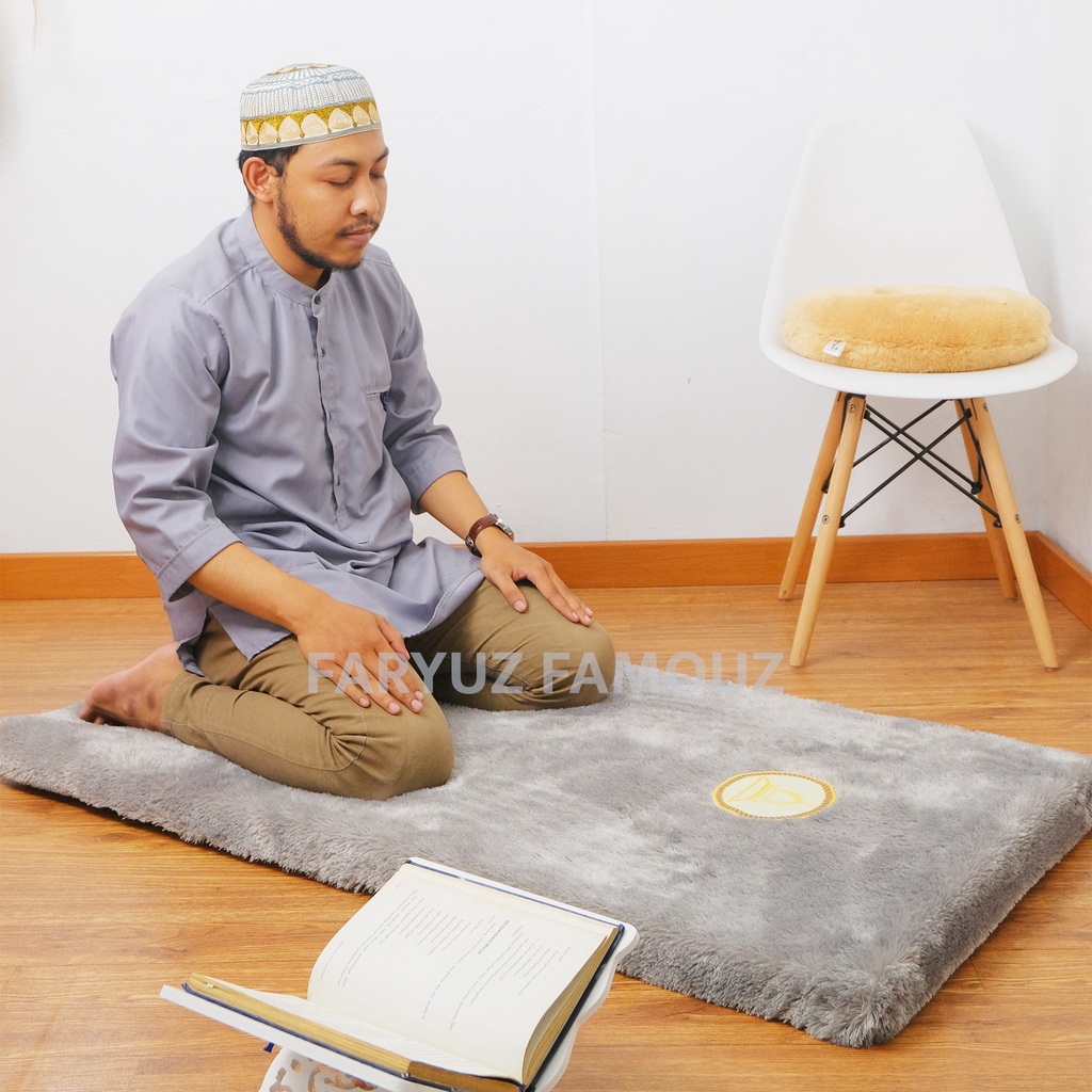 [SUPER Thick] Prayer Rug/SEJADAH Fur Thick 5cm Turkish Prayer Rug Soft Velvet Turkish Prayer Rug