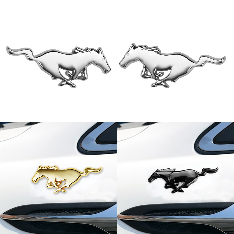1994-2004 Mustang Running Horse Emblem, "Laser Red" | California Pony Cars