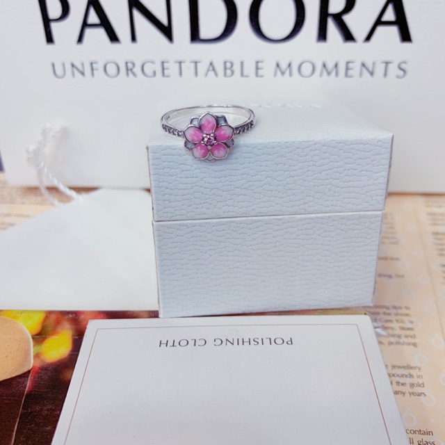 Pandora ring magnolia bloom deals sterling silver