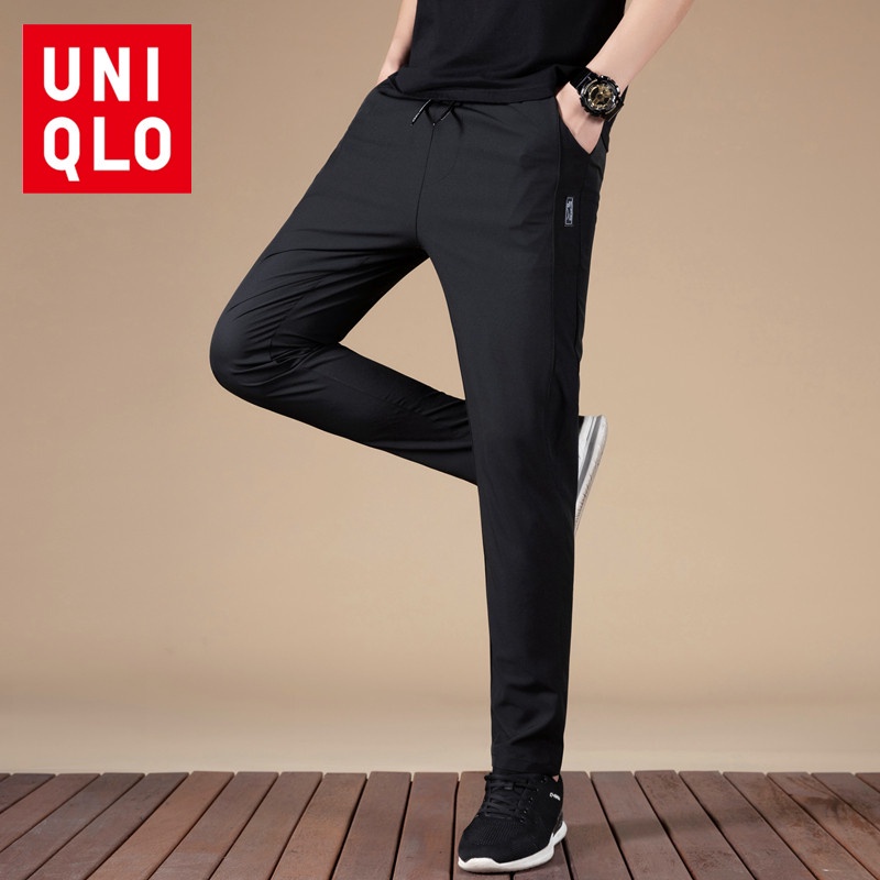 Uniqlo Men Casual Long Pants Fashion Winter Dry Fit Fitness Sports Gym