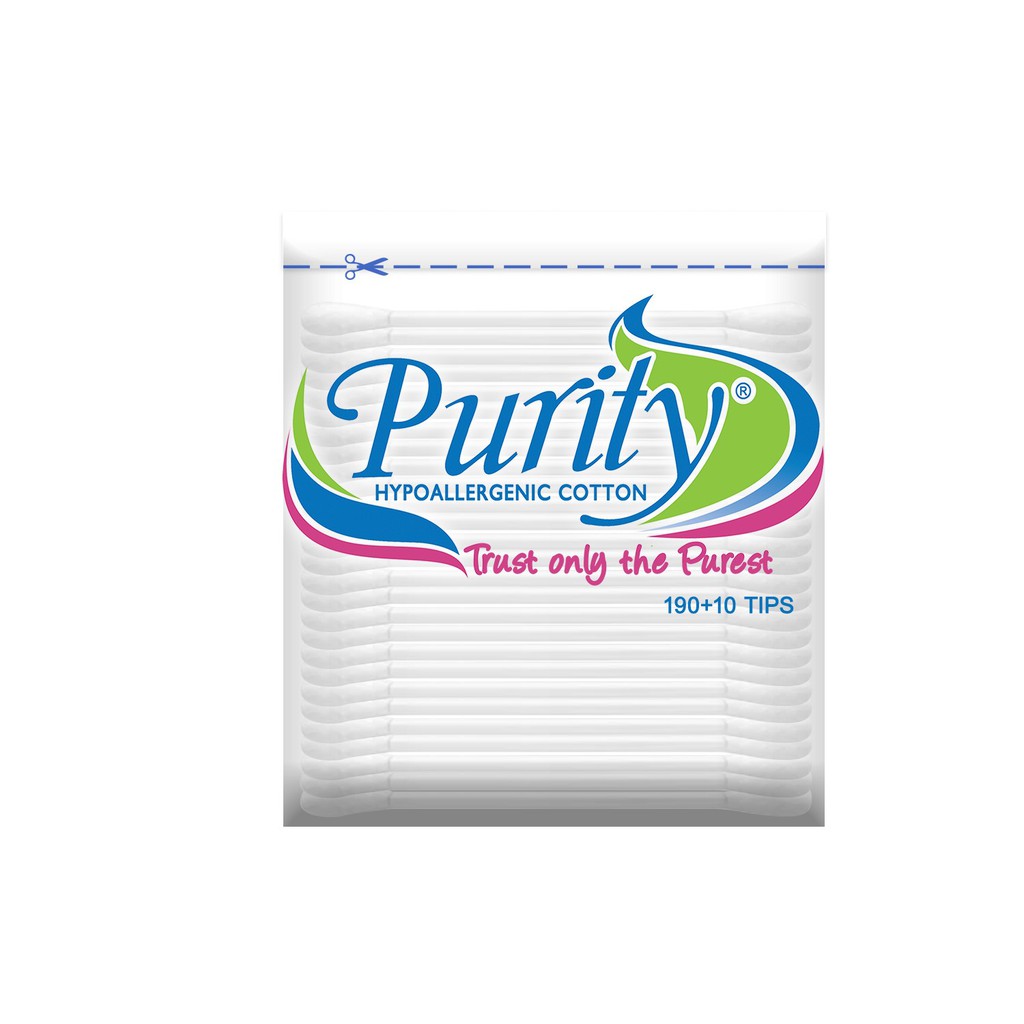 Purity Cotton Buds 200 tips x 1 pack Shopee Philippines