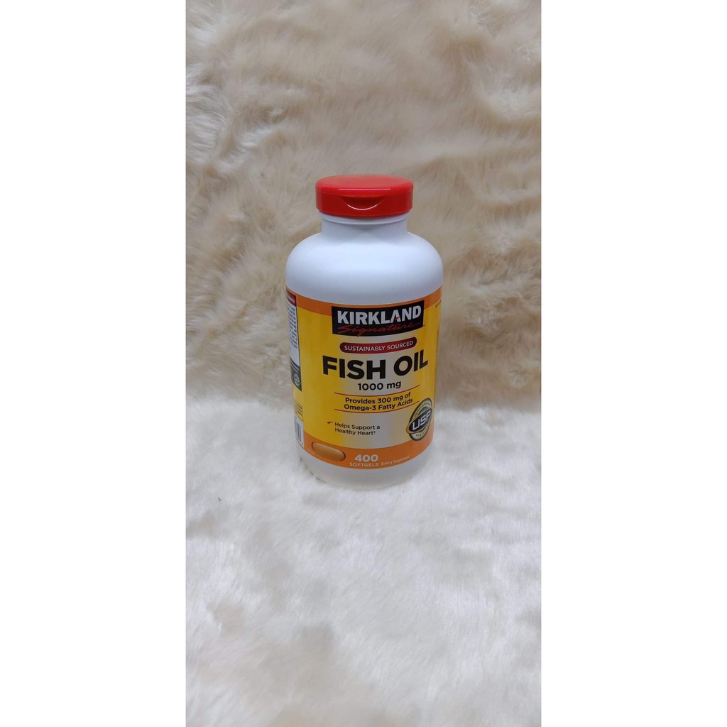 Kirkland Fish Oil 1000mg 400 Softgels February 2024 expiration Shopee