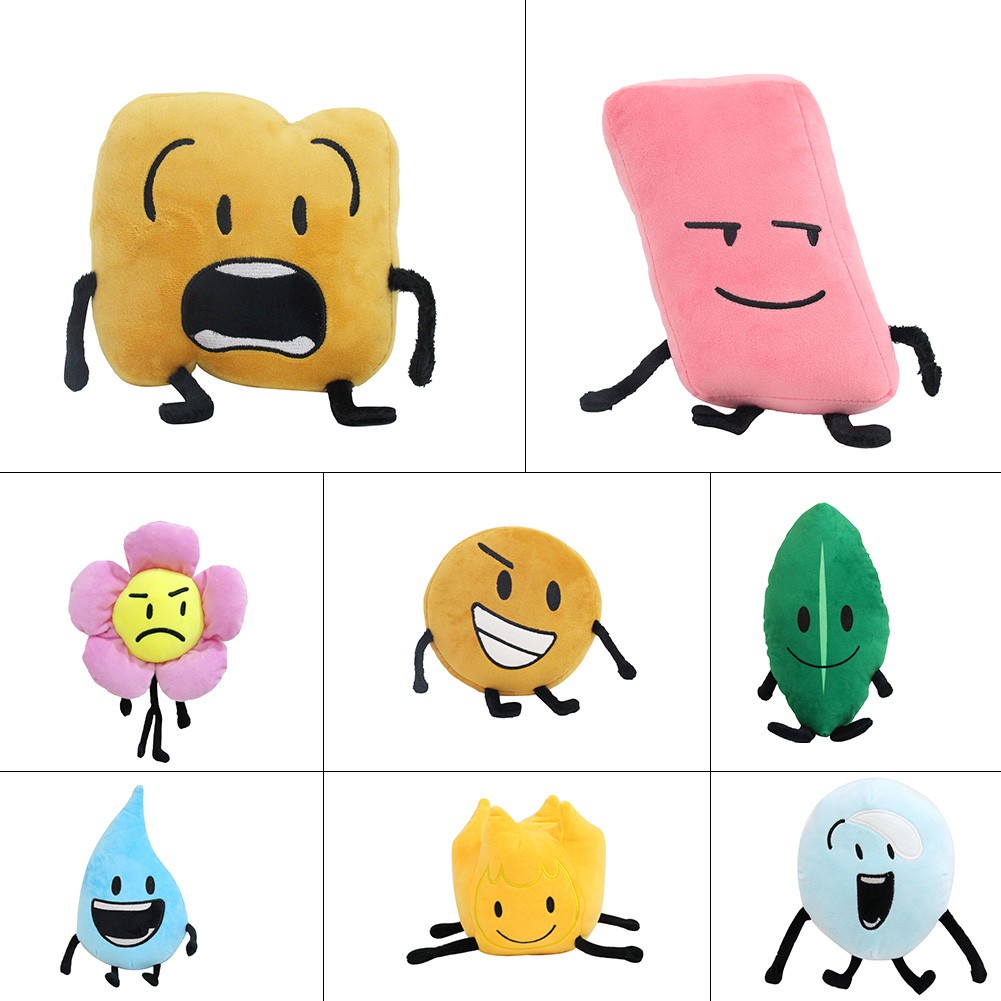 Battle For Dream Island BFDI Plush Toy Leafy Firey Stuffed Dolls Plush ...